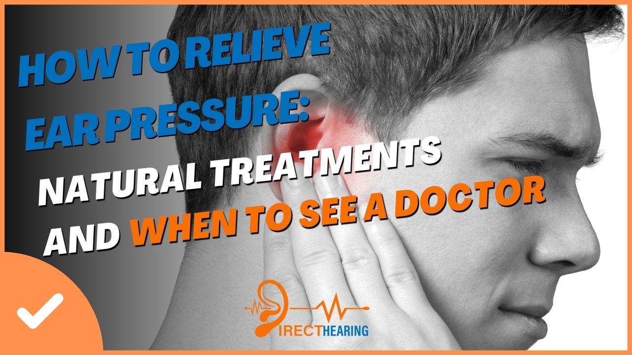 Guy holding his ear to relieve ear pressure