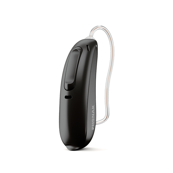 Phonak Lumity L90-312 hearing aid in velvet black