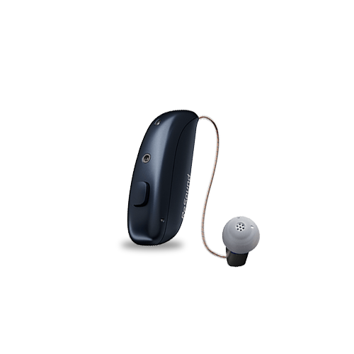 ReSound Vivia MRIE hearing aid in navy blue