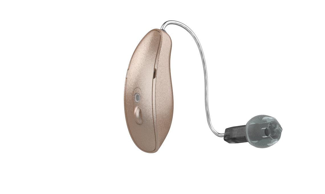 Hearing aid in champagne 