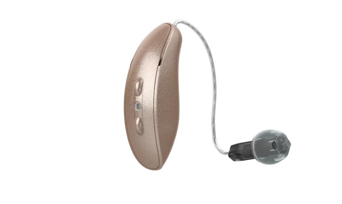 Hearing aid in champagne 