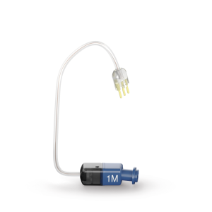 Medical device with a cable on a white background