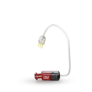 Small electronic device with a plug on a white background