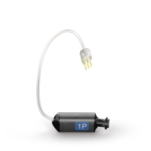 Medical device with a cable on a white background
