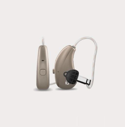 Autumn beige colored hearing aids