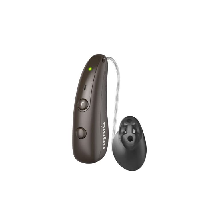 Signia BCT 7IX hearing aids in deep brown