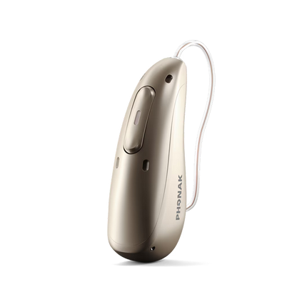 Hearing aid in champagne