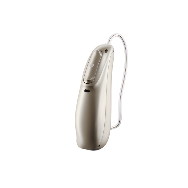 Hearing aid in champagne