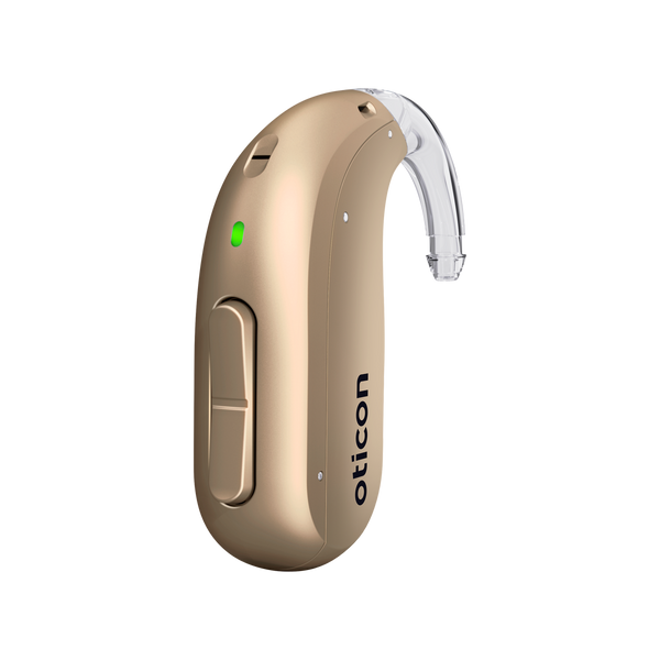Oticon Intent 2 miniBTE R in Honey Beige