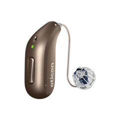 Oticon Intent 1 miniRITE R in Chestnut Brown