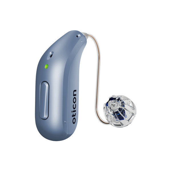 Oticon Intent 1 miniRITE R in Sky Blue