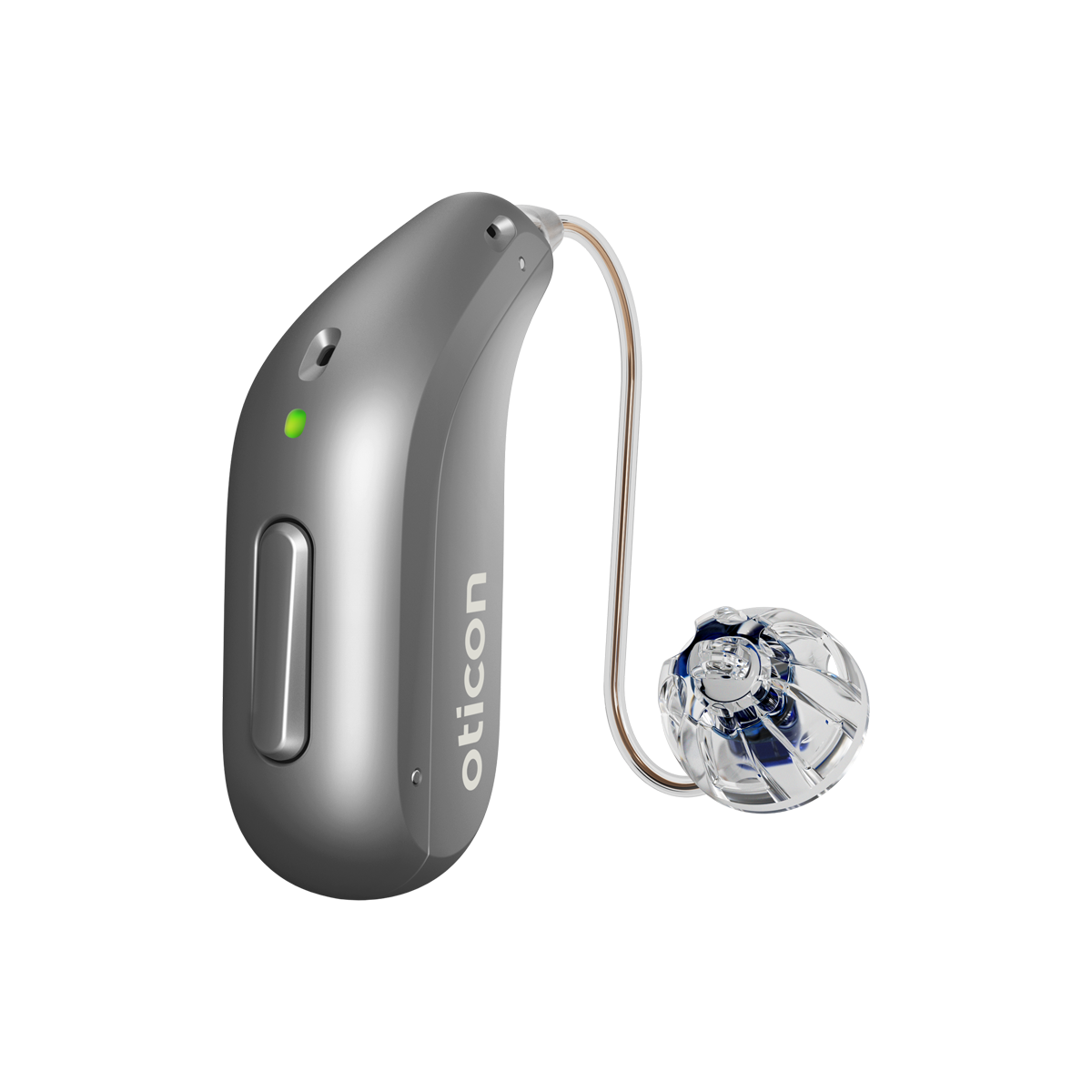 Oticon Reveal 4 miniRITE R in Steel Grey