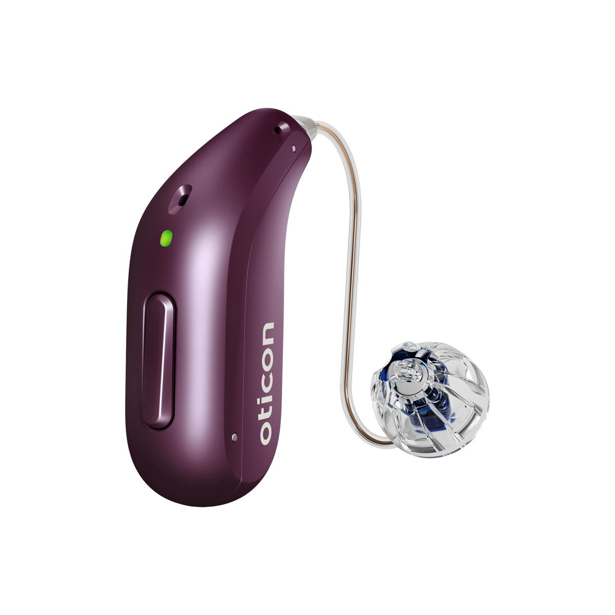 Oticon CROS RE miniRITE R in Deep Plum