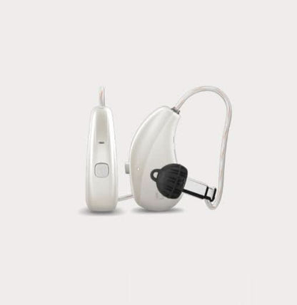 Pearl white hearing aid 