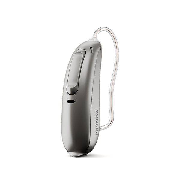 Phonak Lumity L90-312 hearing aid in graphite grey 