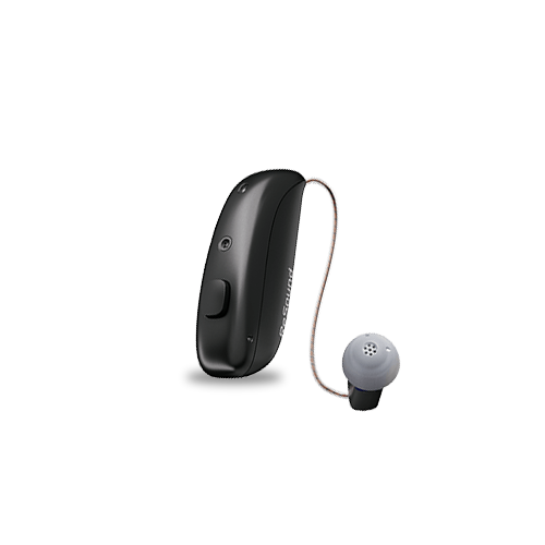 ReSound Vivia MRIE hearing aid in deep black 