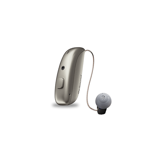 ReSound Vivia MRIE hearing aid in sand