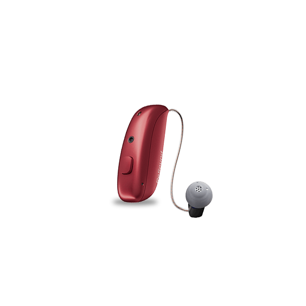 ReSound Nexia MRIE hearing aid in red
