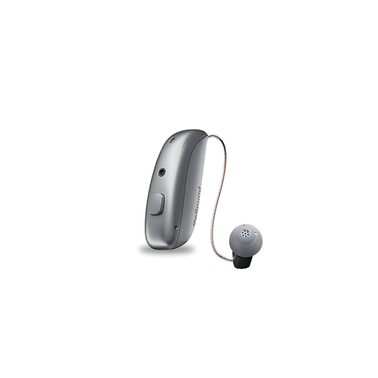 ReSound Nexia MRIE hearing aid in sparkling silver