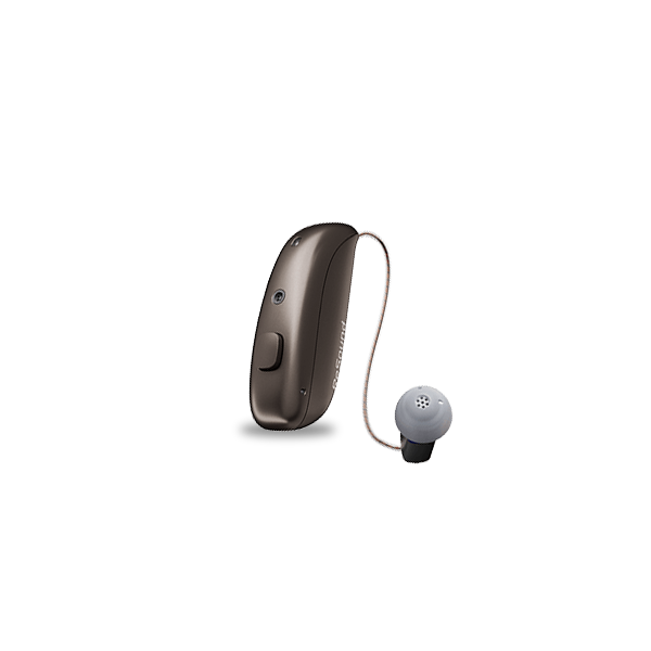 ReSound Nexia MRIE hearing aid in warm grey