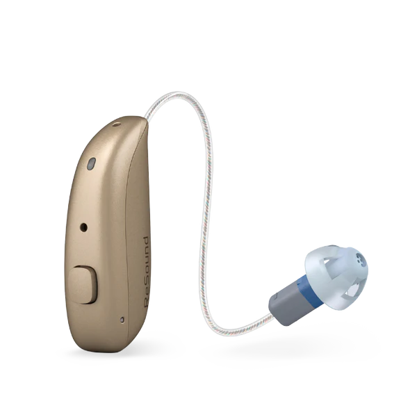 ReSound Nexia MRIE hearing aid in gold 