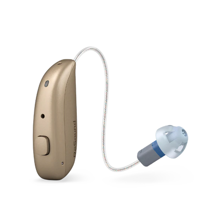 ReSound Nexia MRIE hearing aid in gold 