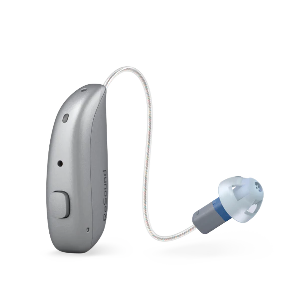 ReSound Nexia MRIE hearing aid in sparkling silver
