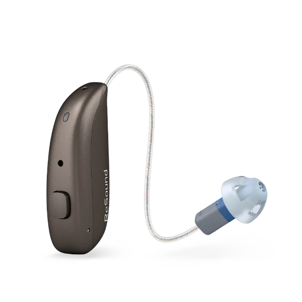 ReSound Nexia MRIE hearing aid in warm grey