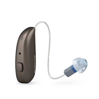ReSound Nexia MRIE hearing aid in warm grey