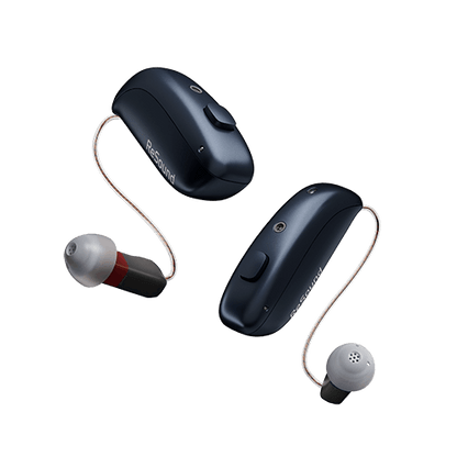 ReSound hearing aid system on a transparent background