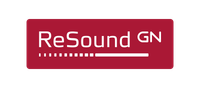 ReSound GN logo on a red background