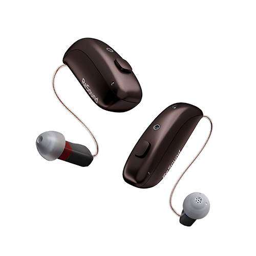 ReSound hearing aids on a transparent background