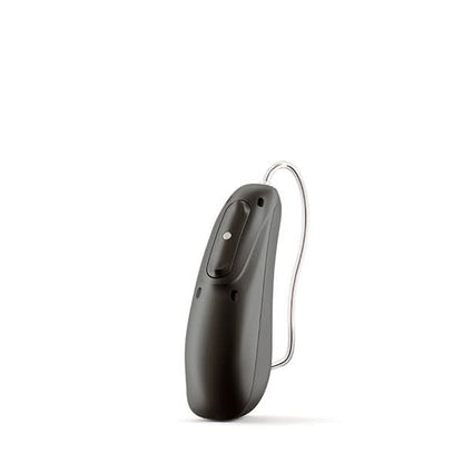 Security hearing aid in black velvet