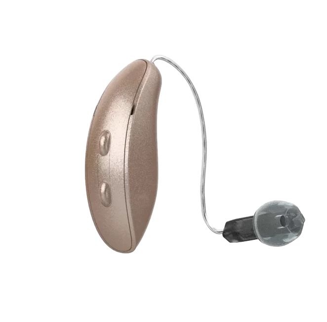 Starkey Genesis  AI RIC hearing aid in beige
