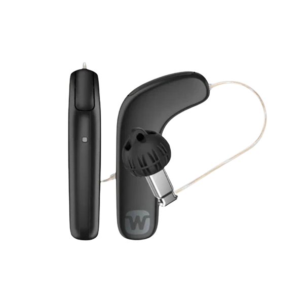 Widex SmartRIC hearing aid in tech black 