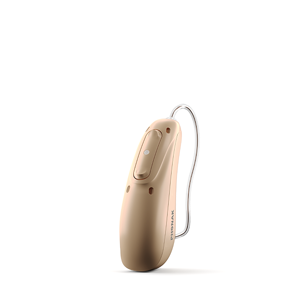 Sand beige colored hearing aid 