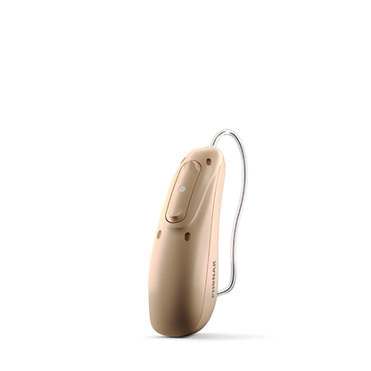 Sand beige colored hearing aid 