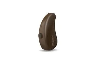 Chestnut colored hearing aids 