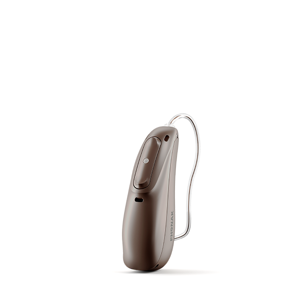 Chestnut colored hearing aids 
