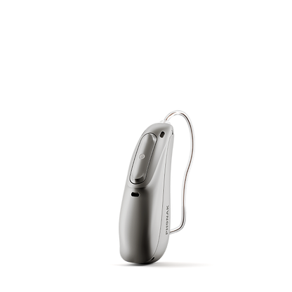 Graphite colored hearing aid 