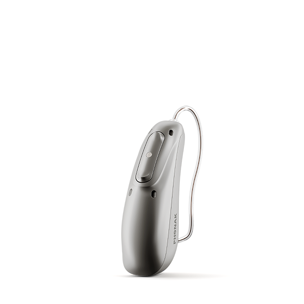 Graphite colored hearing aid 