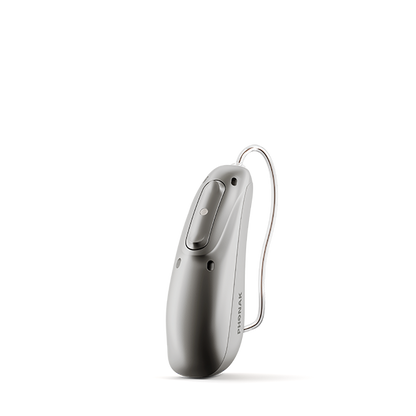 Graphite colored hearing aid 