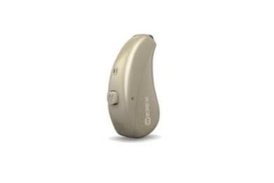 Honey blonde colored hearing aids