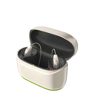 Phonak charger with hearing aids inside