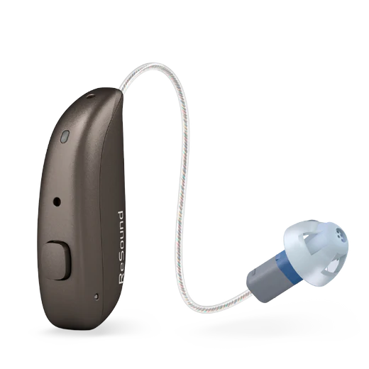 ReSound Nexia microNIE hearing aid in warm grey