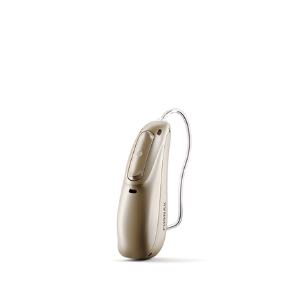 Phonak hearing aid device in sand beige