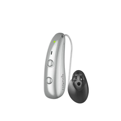 Signia Pure BCT IX hearing aids in silver