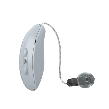 Starkey Omega RIC hearing aid in white 