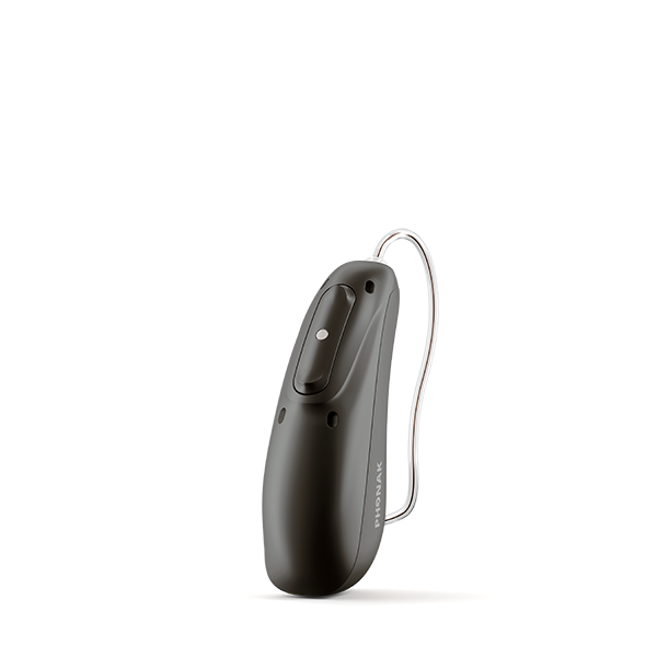 Velvet black colored hearing aid 