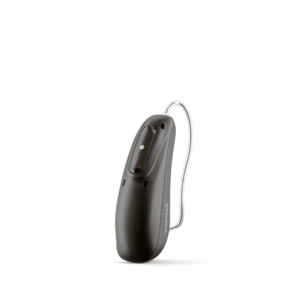 Velvet black colored hearing aid 